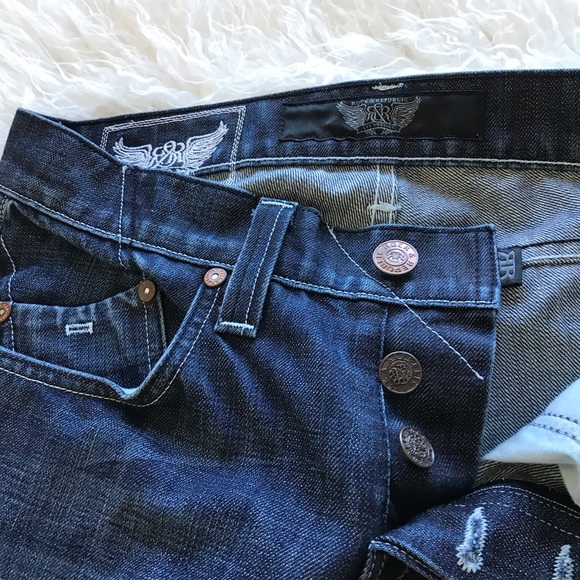 $$-Rock and Republic button fly dark denim. - Picture 3 of 8